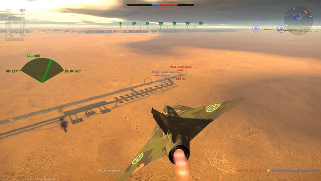 J35D Draken || "The Swedish Dragon" [War Thunder Air Forces] смотреть онлайн