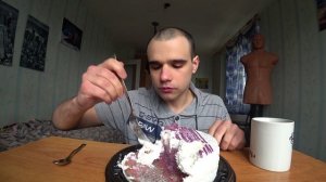 МУКБАНГАСМР ТОРТ ЧЕРНИЧНОЕ МОЛОКО от MIREL с КОФЕСЛАДКИЙ МУКБАНГОБЖОР EATINGASMRMukbang#198