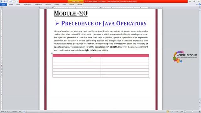 JAVA - Lecture 20 PRECEDENCE OF JAVA OPERATORS смотреть онлайн