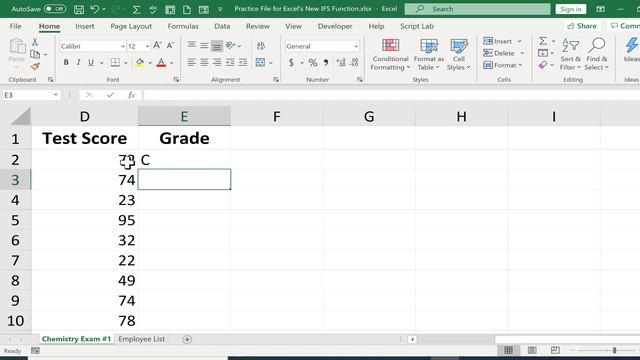 Using the New IFS Function in Excel смотреть онлайн