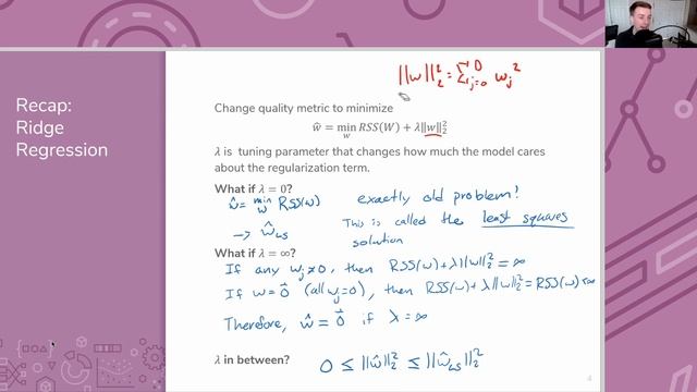 Lecture 4, Pre-Lecture Video 1: Ridge Regression Recap смотреть онлайн