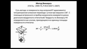 Видеолекция «Определение твердости металлов»