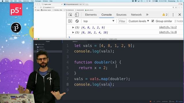 16.6: Array Functions: map() and fill() - Topics of JavaScript/ES6 смотреть онлайн