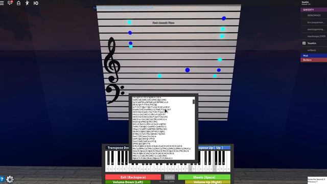 ROBLOX VIRTUAL PIANO (UNKNOWN SONG) (QWERTY) смотреть онлайн