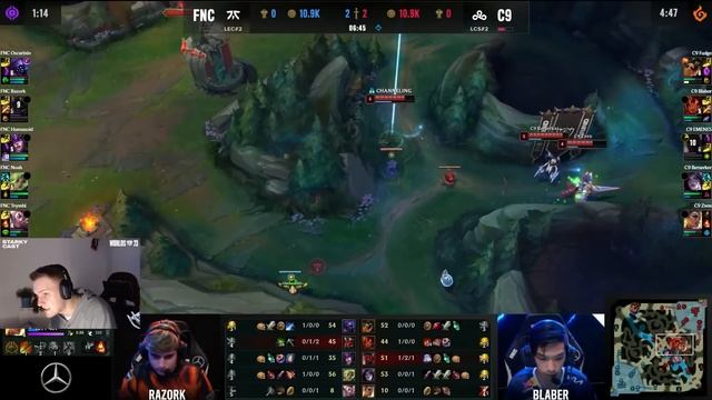 FNATIC ПРОТИВ CLOUD9 ЗА ЧЕСТЬ ЕВРОПЫ | FNC VS C9 | WORLDS 23