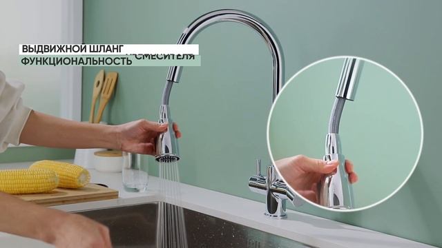 Смеситель для кухни Paulmark Lange 214212-CR хром смотреть онлайн