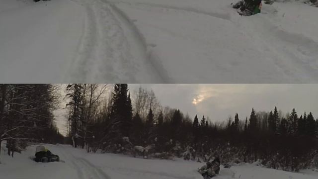 По Пермским полянкам на Ski-Doo Freeride 800R E-TEC, Expedition 900 ACE, Yamaha Viking. смотреть онлайн