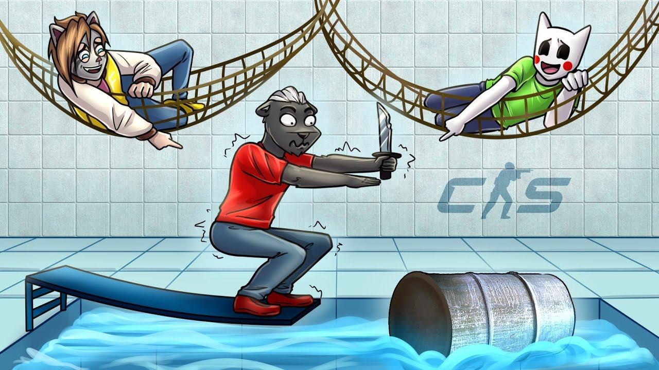 КАК ТУТ СПРЯТАТЬСЯ?И КАК ТУТ ИХ ПОЙМАТЬ? :D ПРЯТКИ В CS2#маньякс2 смотреть онлайн