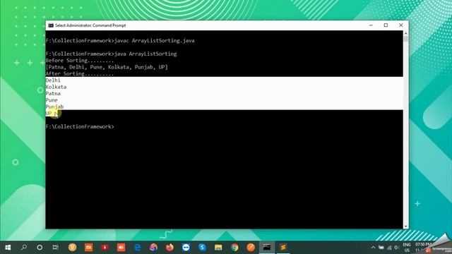 #1.6 Java Collections Framework in Hindi | ArrayList Sorting in Ascending Order смотреть онлайн