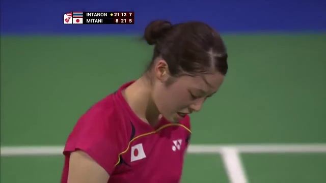 Beautiful net play by Ratchanok Inthanon - World Badminton Championships 2014 смотреть онлайн