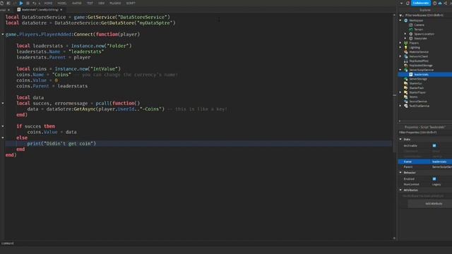 How to make leaderstats with saving data in Roblox Studio! смотреть онлайн