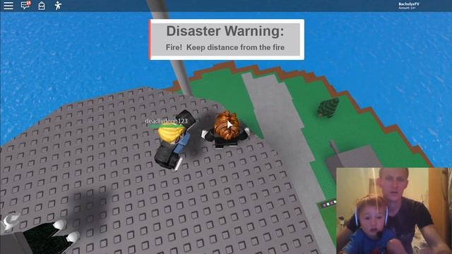 ROBLOX остров выживания, огонь, вода, торнадо смотреть онлайн