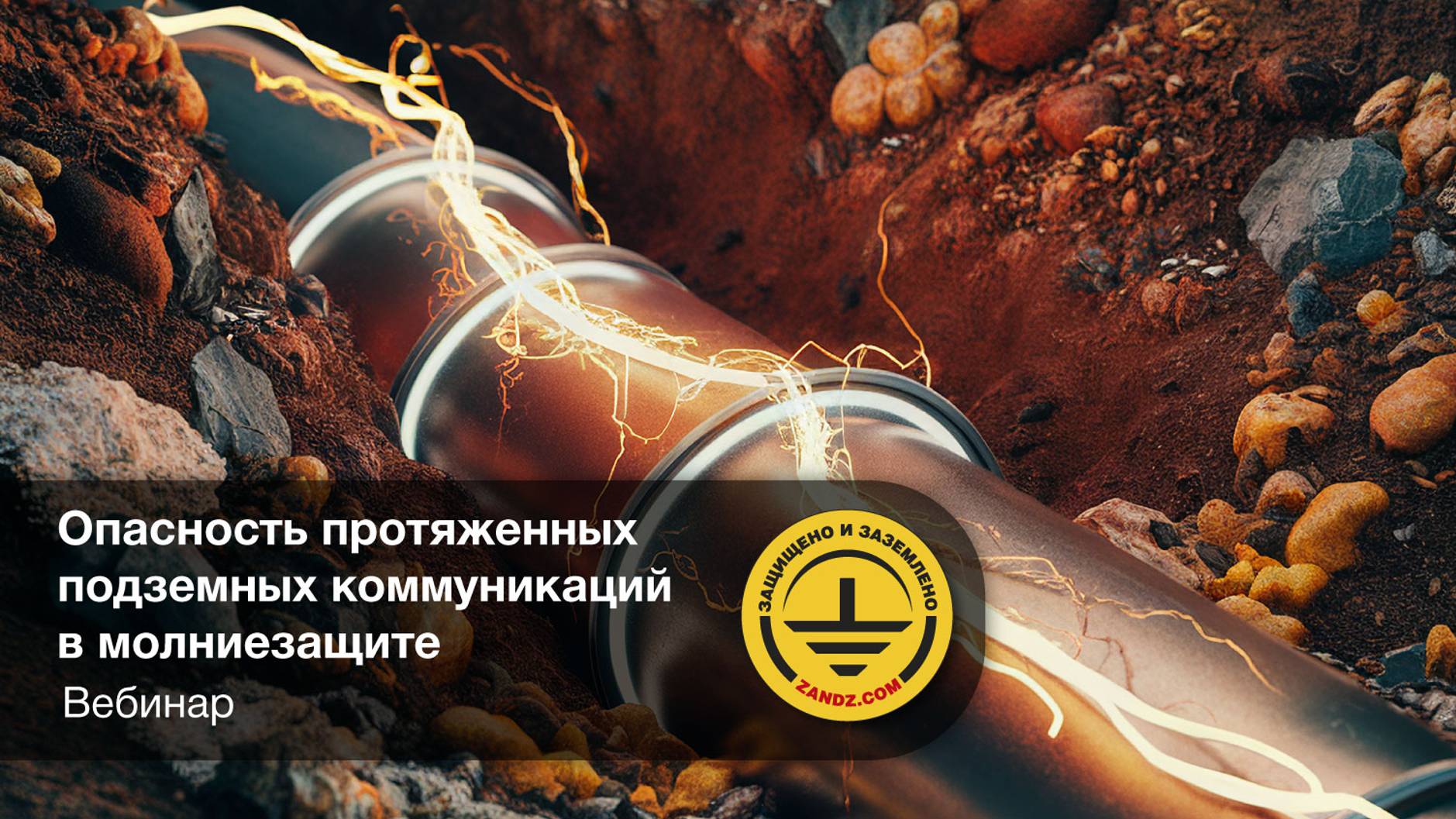 Вебинар «Опасность протяженных подземных коммуникаций в молниезащите» смотреть онлайн