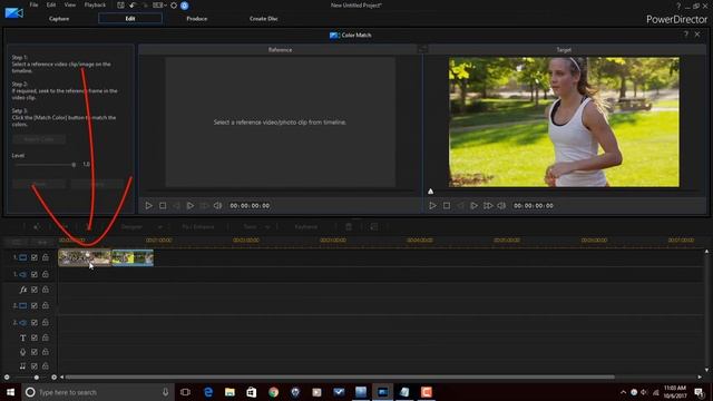 How to Color Match / Color Correction | PowerDirector смотреть онлайн