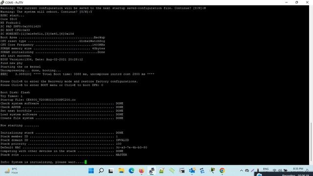 Huawei Switch Cloudengine 6881(  Reset Password )