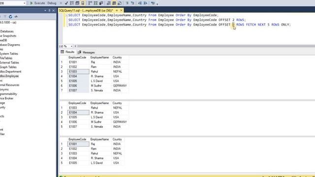 Chapter 7 - SQL SERVER Limiting the number of rows returned | OFFSET and FETCH Clause In HINDI.... смотреть онлайн