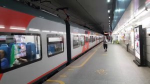 Отправление Ласточки МЦК со станции Площадь Гагарина