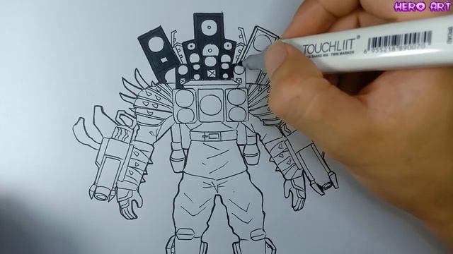 How To Draw God Titan Speaker Man Update in Skibidi Toilet смотреть онлайн
