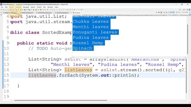 stream api in java 8 || stream() || sorted() || collect() || stream api program || смотреть онлайн