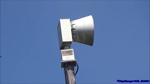 Federal Signal 2001-130 - Cowpens, SC - Full Alert And Attack (9/5/2020)