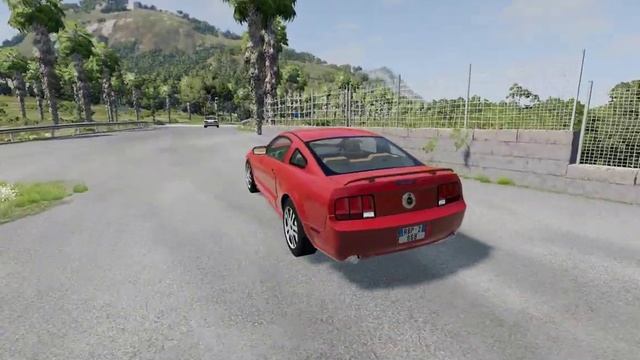 Ford Mustang GT crash...| BeamNG.Drive смотреть онлайн