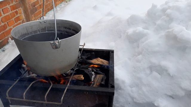 Шулюм по деревнски в казане на костре. Отжарил Заю. Жизнь в деревне