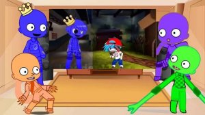 FNF Rainbow Friends x Gacha VS Roblox Rainbow Friends Chapter 1 & Reaction ????