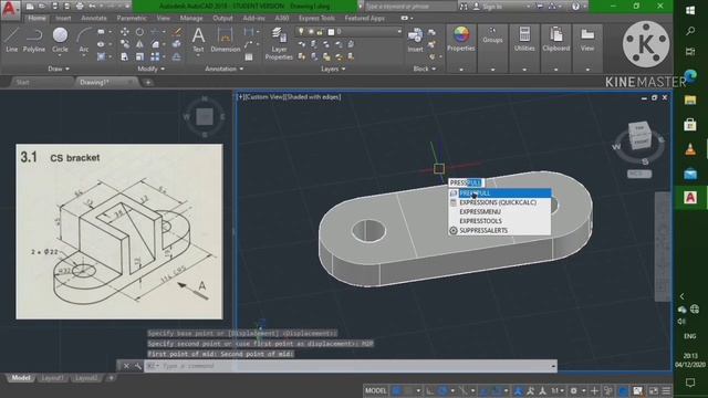 CS Bracket (Latihan Autocad 3d ke 1) смотреть онлайн