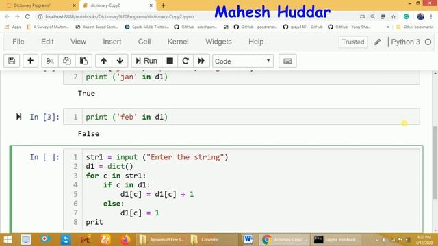 Python program to find the frequency of each character in the string by Mahesh Huddar смотреть онлайн