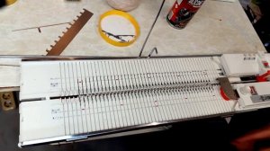 ПЛАТОЧНАЯ ВЯЗКА на вязальной машинке HAMANAKA ! Garter stich knit on knitting machine HAMANAKA