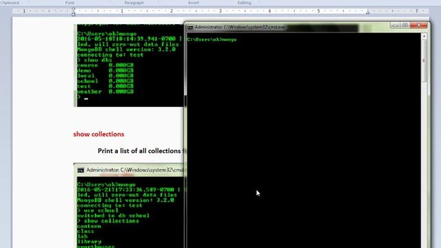 SHOW COLLECTIONS MONGODB TUTORIAL смотреть онлайн