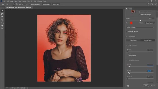 Photoshop 2021| Refine Hair In Photoshop