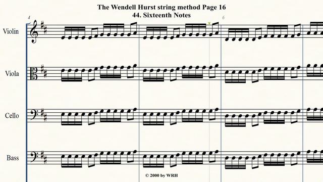 Wendell Hurst String Method Page 16 - Sixteenth Notes смотреть онлайн