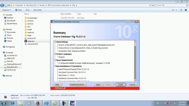 install oracle 10g смотреть онлайн
