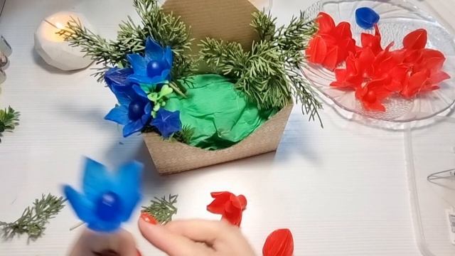 Новогодний букет из мыльных цветов Физалиса от Emerald Molds / Мыловарение смотреть онлайн
