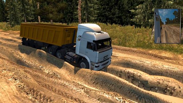 Тайная непроходимая дорога в euro truck simulator 2 байкал шок! + играем на руле! смотреть онлайн