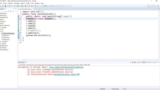 TreeSet part-1 in Collection Framework ¦ Day-13 ¦ Telugu #bsktrending #fullstack #collection #java смотреть онлайн