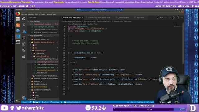 October 11, 2019 - C# and Linux! Blazor and CSS animations for a Follower Train Widget смотреть онлайн