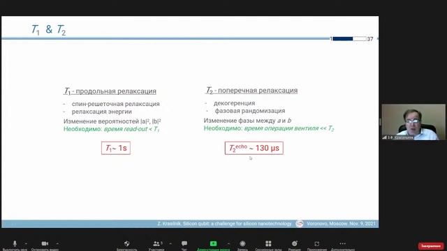 Zakharii Krasilnik, Silicon qubit: a challenge for silicon nanotechnology смотреть онлайн