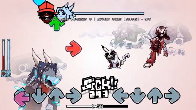 Frostbite Remix (Red and Ace) as a game screen [hypno's lullaby V2] [FNF] смотреть онлайн