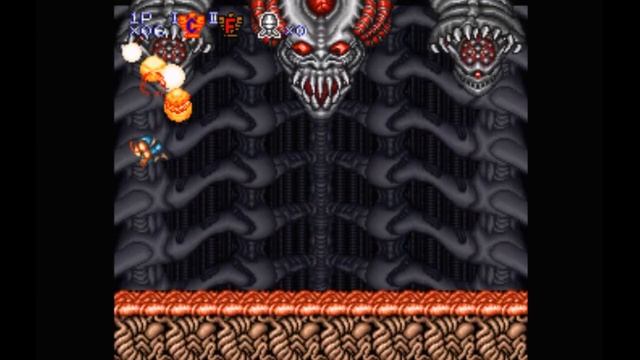 Super Nintendo (Snes) 16-bit Contra 3 The Alien Wars Stage 6 Final