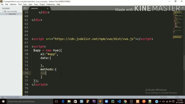 Crud Application using vue js with PHP & MySQL part-2 смотреть онлайн