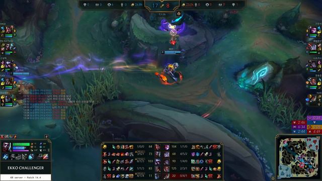Ekko Jungle vs Briar - KR Master Patch 14.4 смотреть онлайн