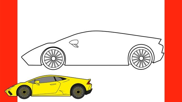 HOW TO DRAW A LAMBORGHINI CAR смотреть онлайн