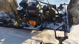 Лифан кр-460 на самодельный снегоход!