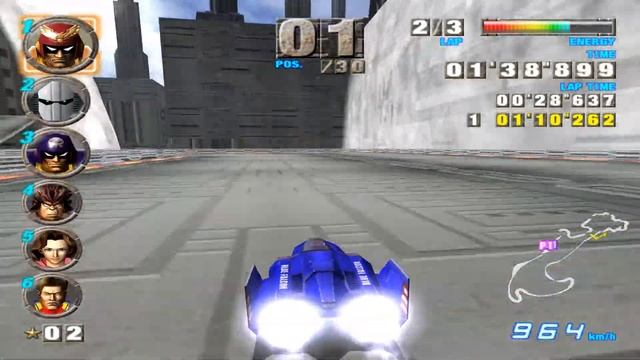 F-Zero GX (GC) walkthrough - Big Blue 2 смотреть онлайн