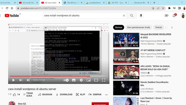 Membuat Web Server dengan Ubuntu Server 22.04 dan Menginstall Wordpress, PHPMyadmin, Apache, MariaD смотреть онлайн