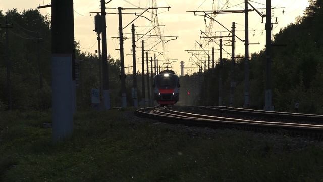 Электропоезд ЭП2Д-0091 ЦППК перегон Голицыно - Петелино смотреть онлайн