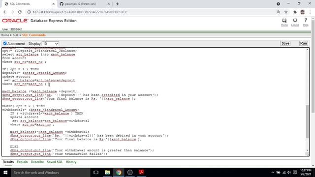 Transaction Management System || SQL project || PLSQL project || GitHub Link for Source Code смотреть онлайн