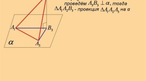 Площадь ортогональной проекции многоугольника